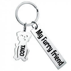 Personalised Engraved Keyring for Dog Lovers