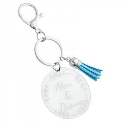Engraved Circle with Tassel