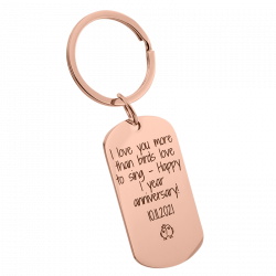 Military tag Keychain with picture