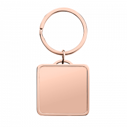 Luxury Square Keychain with picture