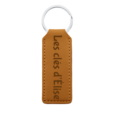 Porte-clés Personnalisé en Cuir Véritable