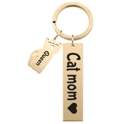 Personalized Engraved Rectangle Keyring with...