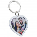 Personalized Acrylic Photo Keyring - Heart