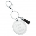 Personalized Acrylic Keyring with Tassel - Cute Design