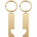 Personalized Couple Heart Engraved Keyrings