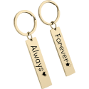 Personalized 2 Engraved Rectangle Keyrings