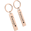 Personalized 2 Engraved Rectangle Keyrings