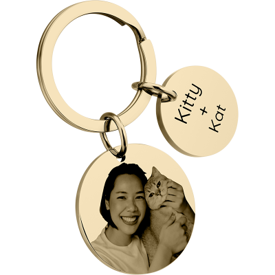 Personalized 2 Circles with Dog or Cat Photo...
