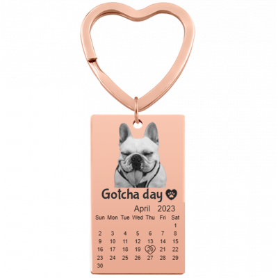 Engraved Dog or Cat Photo, Text, and Calendar...