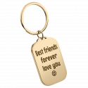 Personalized Luxury Rectangle Keyring with Dog or Cat Photo