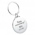 Personalized Luxury Circle Keyring with Dog or Cat Photo