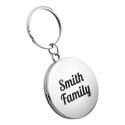 Personalized Luxury Circle Photo Locket Keyring