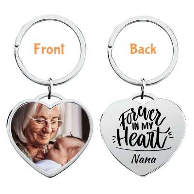 Personalized Memorial Luxury Rectangle Keyring...