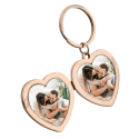 Personalized Couple's Locket Keyring with Photos plus 'In Love Since' Engraving