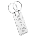 Engraved "Together" Holding Hands Keyrings—Customize with Names and Dates
