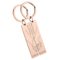 Engraved "Together" Holding Hands Keyrings—Customize with Names and Dates