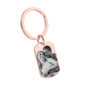 Personalized Dog Tag Photo Keyring – Front Image & Back Inscription